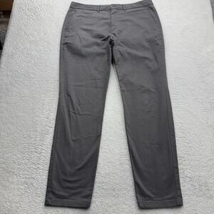 Perk Slim Fit Stretch Chino Pants Mens 38x34 Charcoal Grey Cotton Blend 38/34